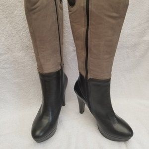 Beautiful Ulas Brand Tall Boots all leather suede and leather .